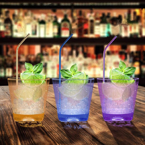 GupudaoCo Eggfoil Plastic Tumblers, 6 Oz Square Unbreakable Drinking Glasses For Kids Water